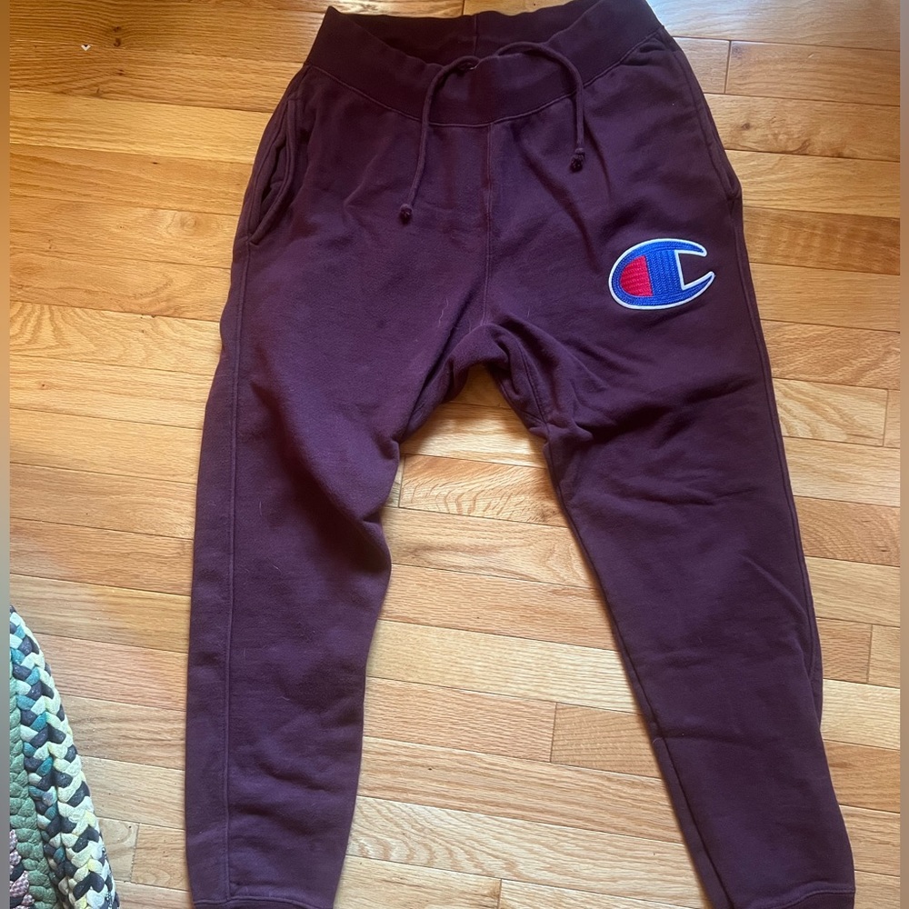 champion maroon sweatpants